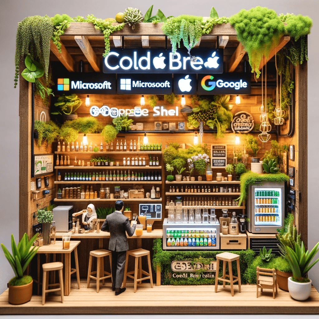 Morning Sessions - Digital collage capturing the energy of early coffee chats where most of my collaborations begin.